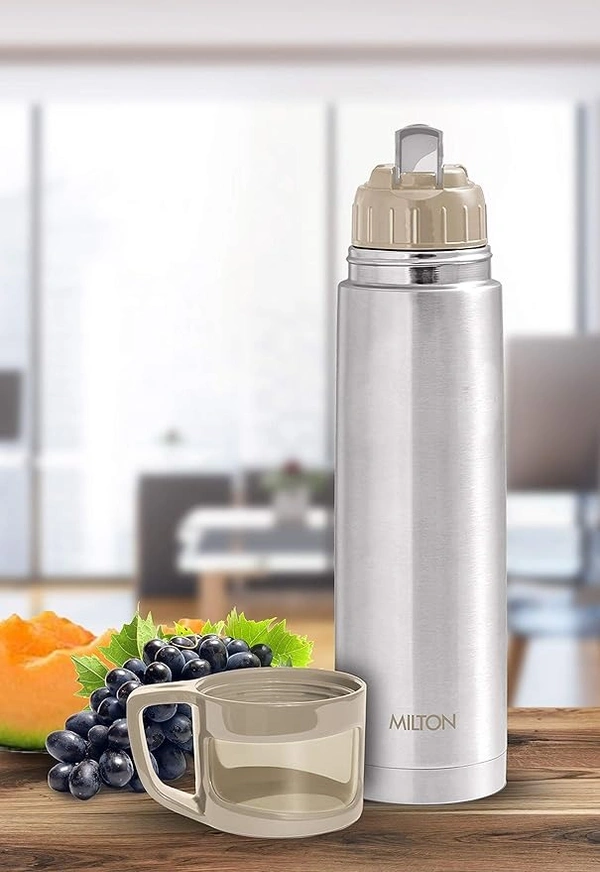 MILTON TS-703 GLASSY 1000 VACUUM INSULATED BOTTLE - 1 LTR