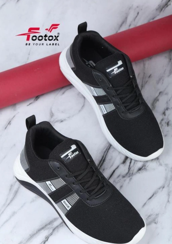 Footox Men Casual Shoes - Black, IND-10