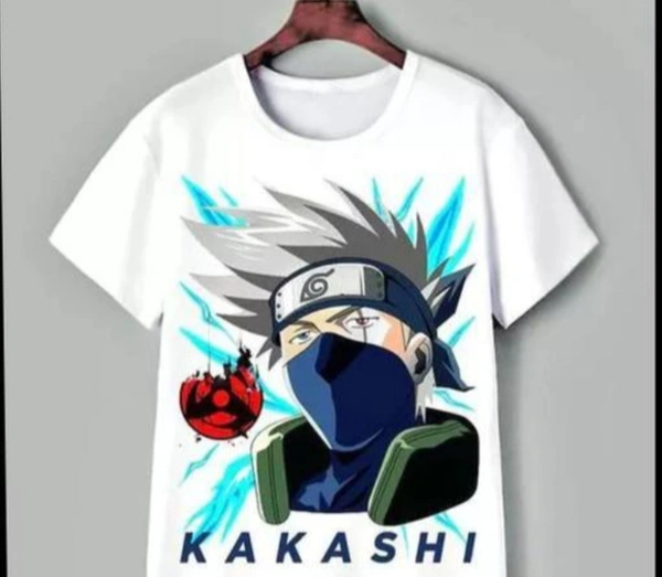 Kakashi Anime T-shirt - White, 11-12 Years