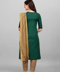 Women's Kurta With Pant And Dupatta - Japanese Laurel, S