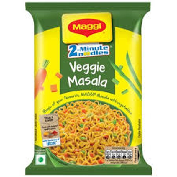 Maagi 2 Minutes Instant Noodles - Veggie Masala Made With Quality Spices Rich In Fiber 62g