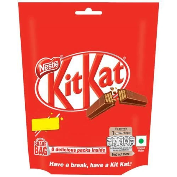 Nestle KitKat Coated Wafer Bar 138.6g(9pcs × 15.4g Each)