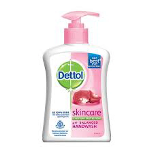 Dettol Liquid Hand Wash - Skin Care Moisturising Hand Wash Anti Bacterial Formula 10X Better Germ Protection 200ml