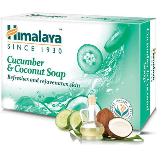 Himalaya Cucumber & Coconut Soap Refreshes & Rejuvenates Skin 125g