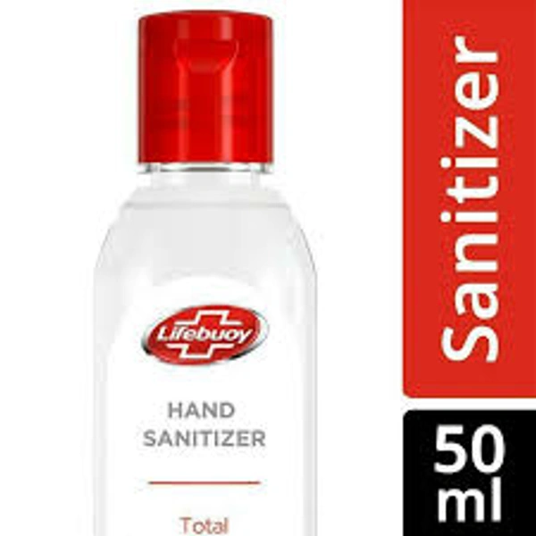Lifebuoy Total Hand Sanitizer Alcohol Based Kills 99.9% Germs Without Water 50ml