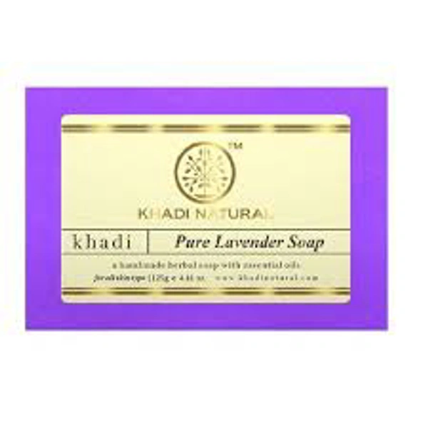 Khadi Natural Pure Lavender Soap Cleanses Tones & Nourishesh Skin 125g