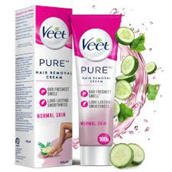 Veet Pure Hair Removal Cream For Women With No Ammonia Smell Normal Skin 100g