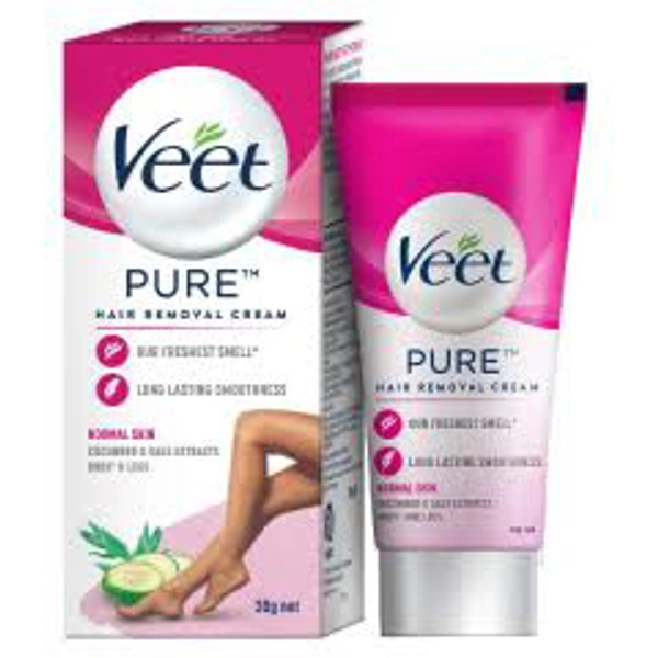 Veet Pure Hair Removal Cream For Women With No Ammonia Smell Normal Skin 30g
