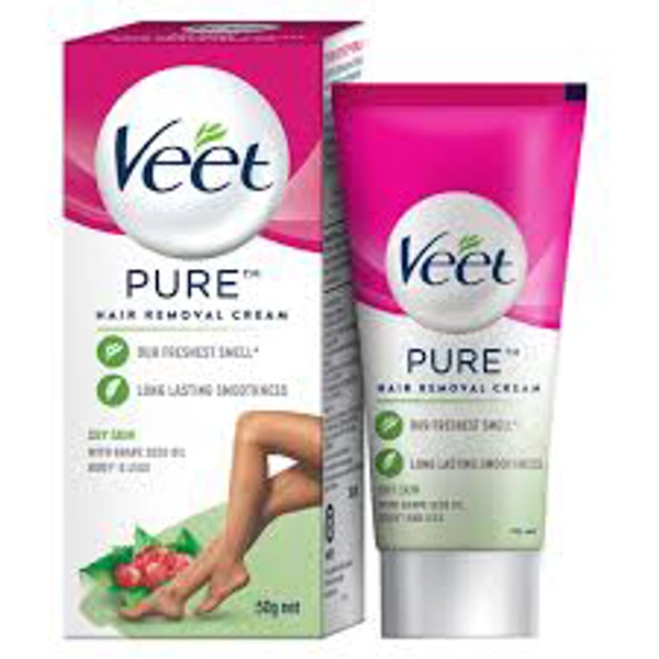 Veet Pure Hair Removal Cream For Women With No Ammonia Smell Normal Skin 50g