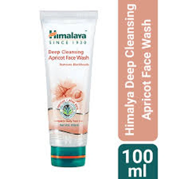 Himalaya Deep Cleansing Face Wash Apricot & Aloe Vera Complete Daily Face Care 100% Herbal Actives 100ml