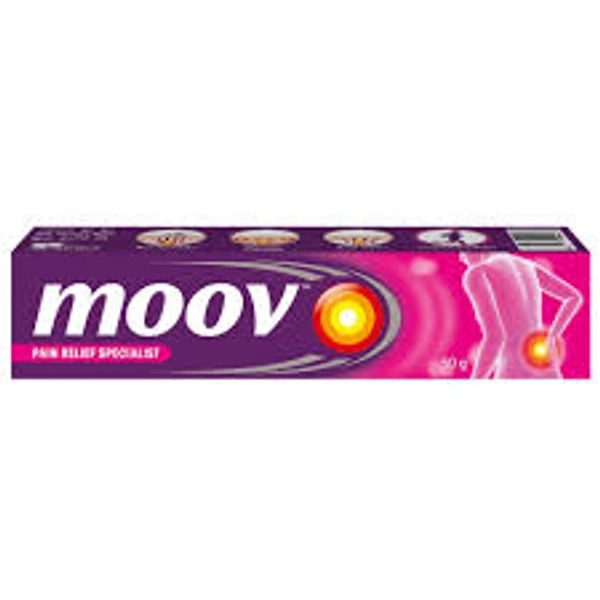 Moov Instant Pain Relief Cream - Useful For Back, Joint,Knee Muscle Pain & Sports & Fitness Injuries 50g