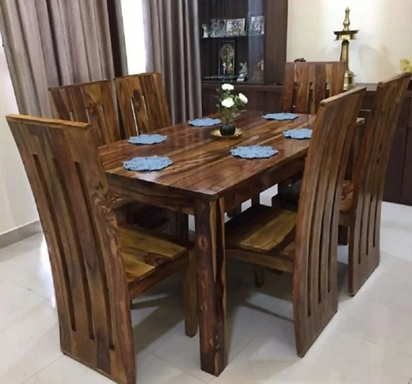 Restomatt 6 seater solid wood dining