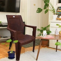 Restomatt Outdoor Plastic Chair - Set Of 6 Pcs