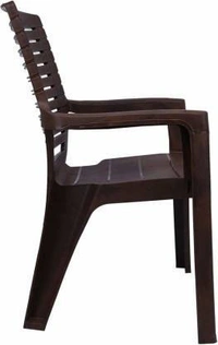 Restomatt Perfect Homes Relax Plastic Outdoor Chair (Brown, Set of 2, DIY(Do-It-Yourself)) - Brown
