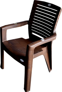 Restomatt Perfect Homes Relax Plastic Outdoor Chair (Brown, Set of 2, DIY(Do-It-Yourself)) - Brown