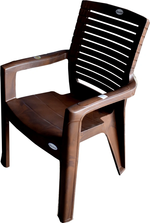 Restomatt Perfect Homes Relax Plastic Outdoor Chair (Brown, Set of 2, DIY(Do-It-Yourself)) - Brown