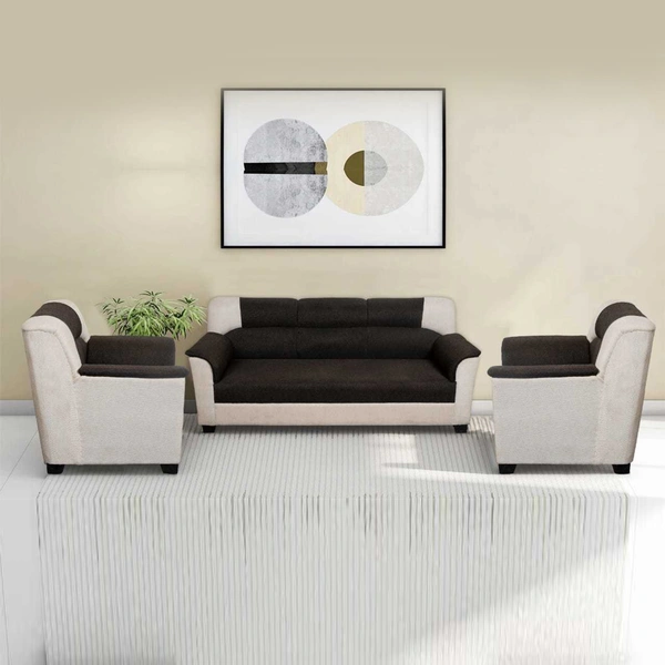 Restomatt Premium Fabric 3 + 1 + 1 Sofa Set (Dark Grey, DIY(Do-It-Yourself))