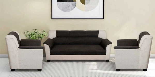 Restomatt Premium Fabric 3 + 1 + 1 Sofa Set (Dark Grey, DIY(Do-It-Yourself))