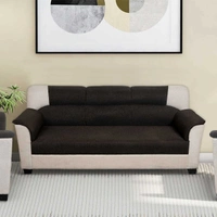 Restomatt Premium Fabric 3 + 1 + 1 Sofa Set (Dark Grey, DIY(Do-It-Yourself))