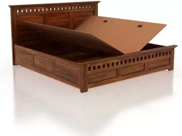 Restomatt Seesham Wood Bed With Box Storage Solid Wood King Box Bed (Finish Color - Brown, Delivery Condition - DIY(Do-It-Yourself)) - 78x72
