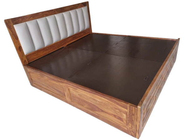 Restomatt Solid wood Bed with storage & upholstery
