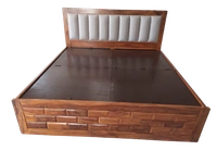 Restomatt Solid wood Bed with storage & upholstery - King Size Standerd 72*72