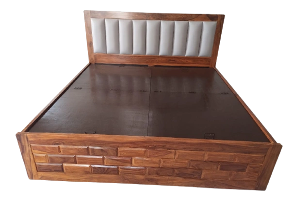 Restomatt Solid wood Bed with storage & upholstery - King Size Standerd 72*72
