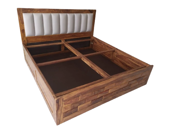 Restomatt Solid wood Bed with storage & upholstery - King Size Standerd 72*72