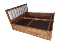 Restomatt Solid wood Bed with storage & upholstery - King Size Standerd 72*72