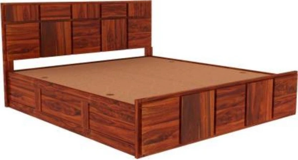 Restomatt Solid Wood King NA Bed (Finish Color - Honey Oak Finish, Delivery Condition - DIY(Do-It-Yourself)) - 72x72