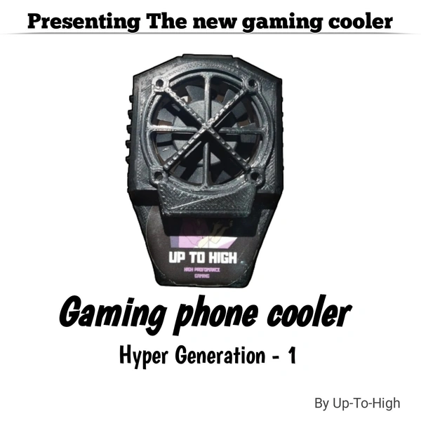Up-To-High Gaming Phone Cooler Hyper Generation - 1 By Up-To-High - Black, .