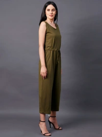 Khaki Jumpsuit - Pesto, L, Free