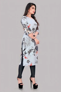 Printed Kurti - Multicolor, 5XL, Free
