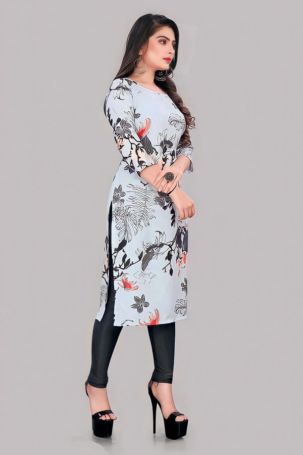 Printed Kurti - Multicolor, 5XL, Free