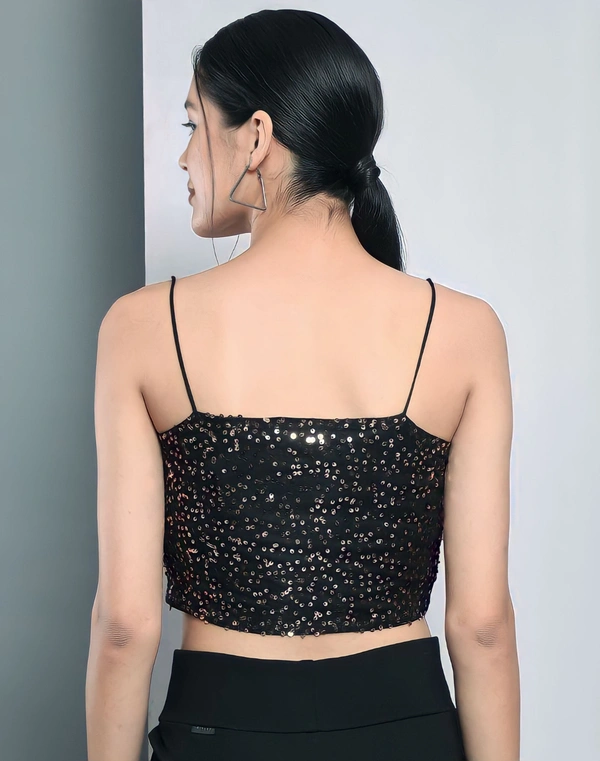 Trendarrest Cool Crop Top - Black, XL, Free