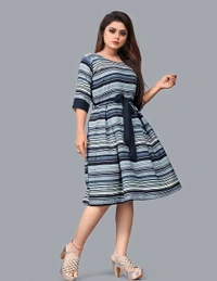 Simple Short Dress - Multicolor, S, Free