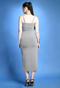 Trendy Dress - Aluminium, S, Free