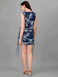 Stylish Bodycon Dress - Steel Gray, S, Free