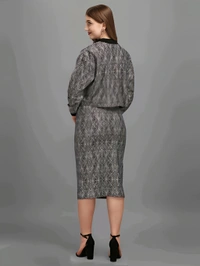 Oversized Top With Skirt - Friar Gray, M, Free