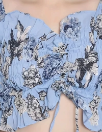 Feminine Top - Tropical Blue, XS, Free