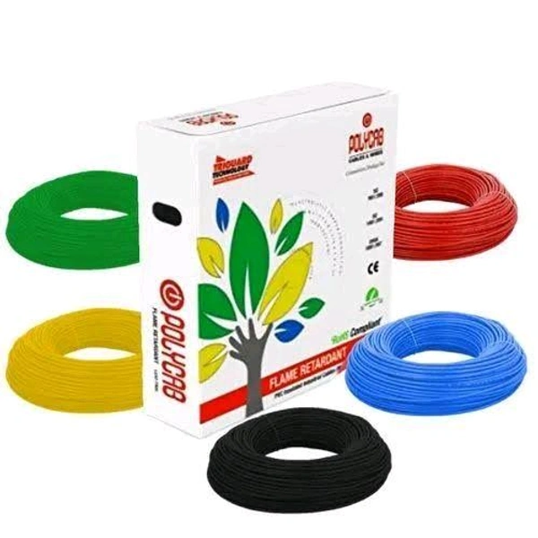 Polycab Wire - Red, 4.sq mm