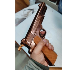 World War 9MM Real Golden Look Big Sound Cork Gun (1 BOX CORK +1 COVER FREE)