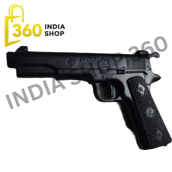 World War Matt Full Black Sound Gun | Full Sound Cork Gun Metal Body