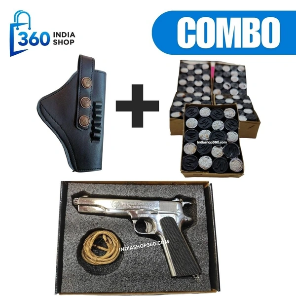 World War Silver Sound Gun | Combo Price | Cork Gun For Diwali & Other Occassions