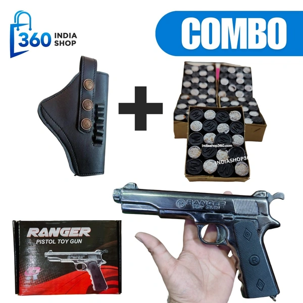 Ranger Silver Sound Gun COMBO | Gun + 3 Box Cork + Cover | Ranger Sound Cork Gun