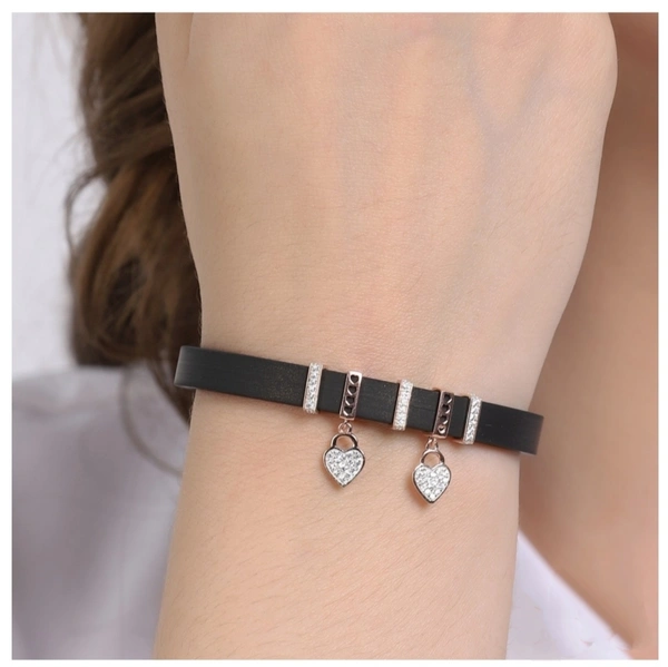 Italian Band With Silicon Strap For Ladies