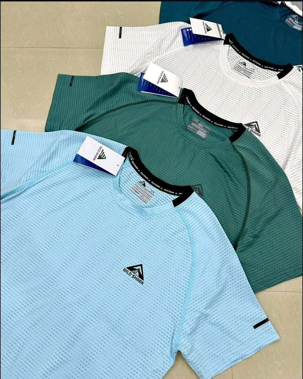 Wild Shark  High Quality Dot Lycra Tshirts  - M L XL XXL