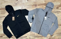 *MELANGE FABRIC HOODIE JACKET* High Quality