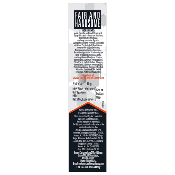 Fair And Handsome Radiance Cream for Men - 30g