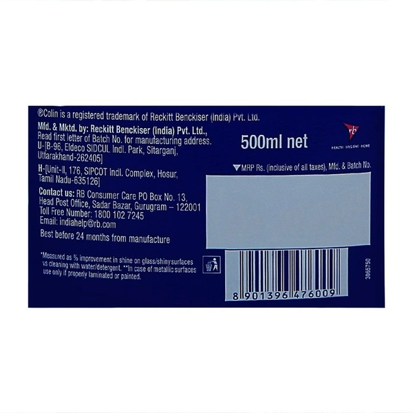 Colin Ultra Trigger Glass Cleaner - 500ml